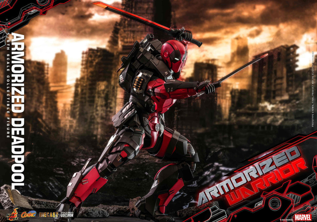 Armored Deadpool 1/6 Scale Collectible Figure: When the Merc with a Mouth Goes High-Tech