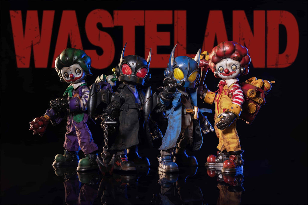 Wasteland Chronicles: Crazy Clown & Dark Knight – A Post-Apocalyptic Showdown