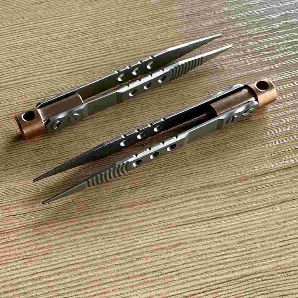 Bear Head Titanium Alloy Tweezers – CNC Precision EDC Tool