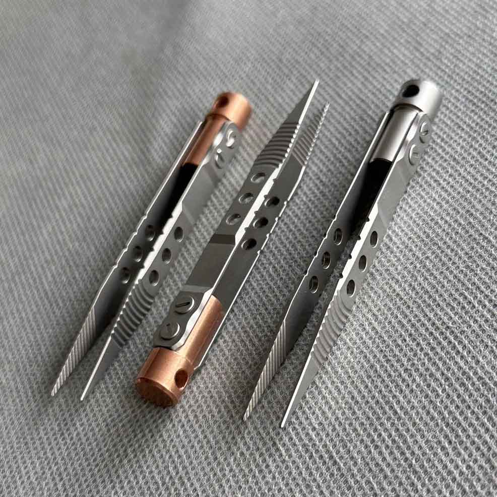 Bear Head Titanium Alloy Tweezers – CNC Precision EDC Tool