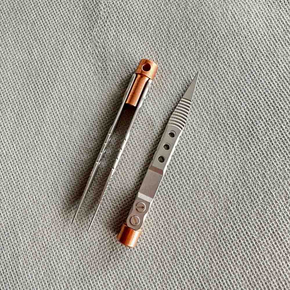 Bear Head Titanium Alloy Tweezers – CNC Precision EDC Tool
