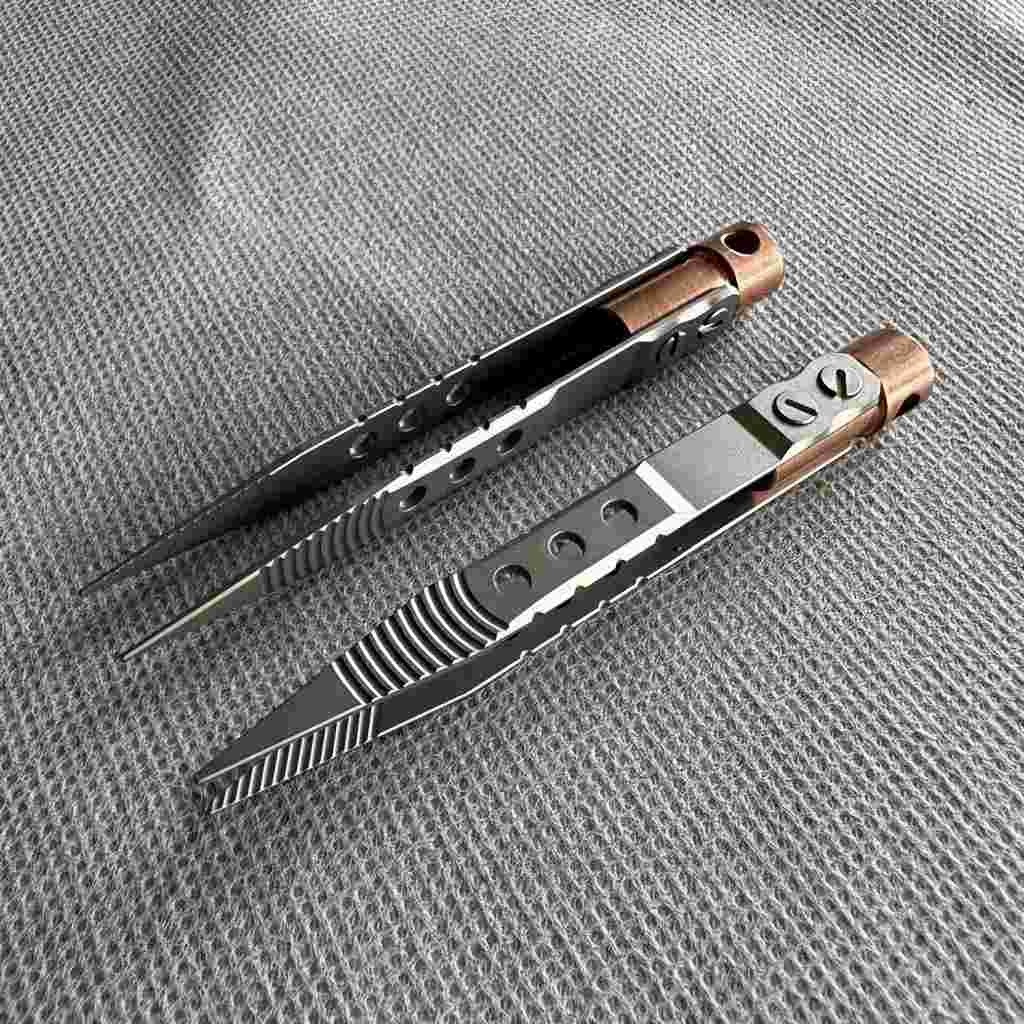 Bear Head Titanium Alloy Tweezers – CNC Precision EDC Tool