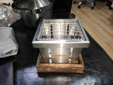CyberForge Stainless Steel Mini Survival Grill – One-Hand Foldable BBQ Stove for Solo Grilling Rituals