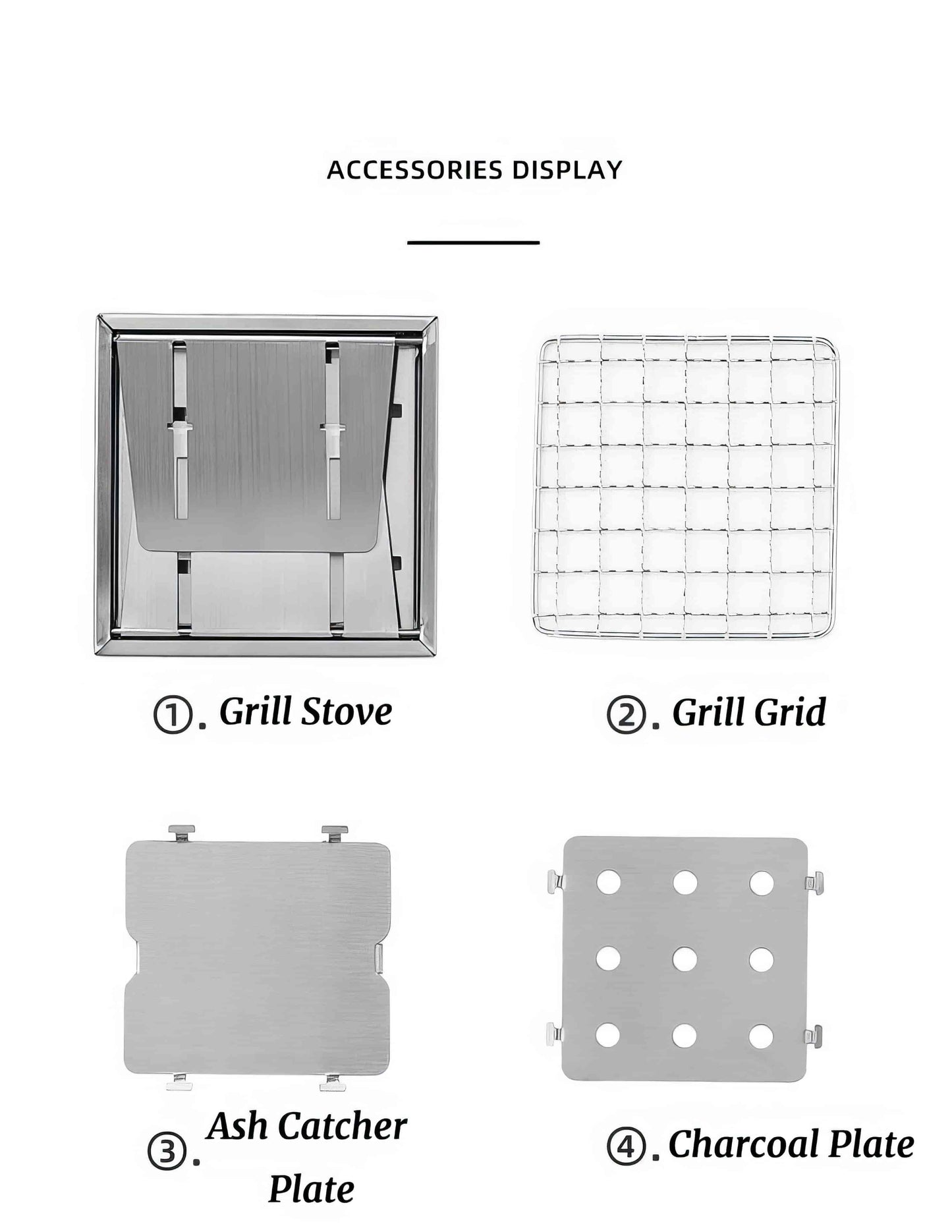 CyberForge Stainless Steel Mini Survival Grill – One-Hand Foldable BBQ Stove for Solo Grilling Rituals