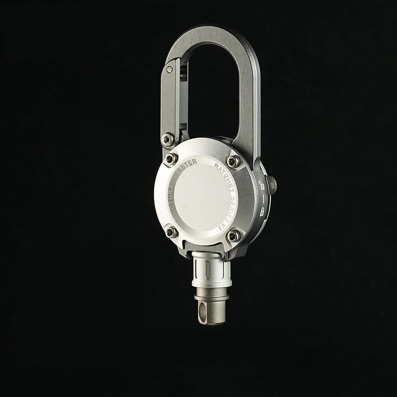 Equipage Master Retractable Carabiner Keychain CNC Machined Heavy Duty EDC Gear Clip