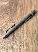 Full-Body CNC Carved TC4 Titanium EDC Writing Tool (0.7mm G2 Refill)