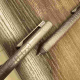 Full-Body CNC Carved TC4 Titanium EDC Writing Tool (0.7mm G2 Refill)