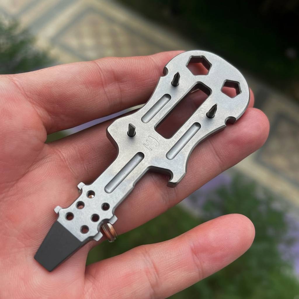 Guitar Mini Prybar Titanium EDC Multitool