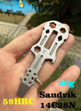 Guitar Mini Prybar Titanium EDC Multitool