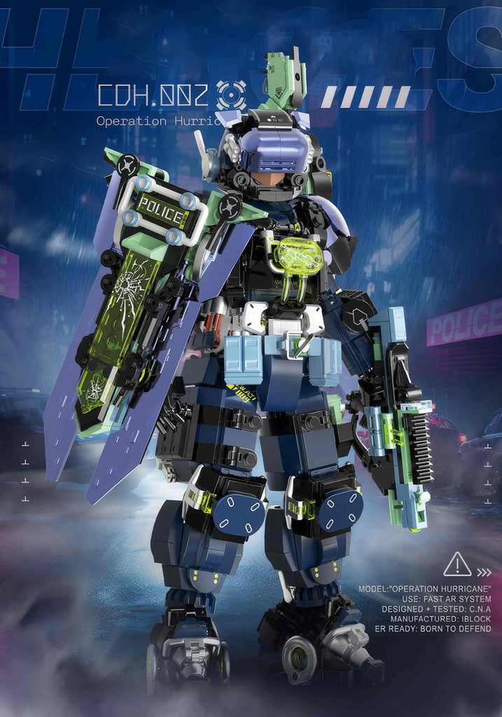 HURRICANE OPS – The Ultimate Tactical Police Mecha Brick Set