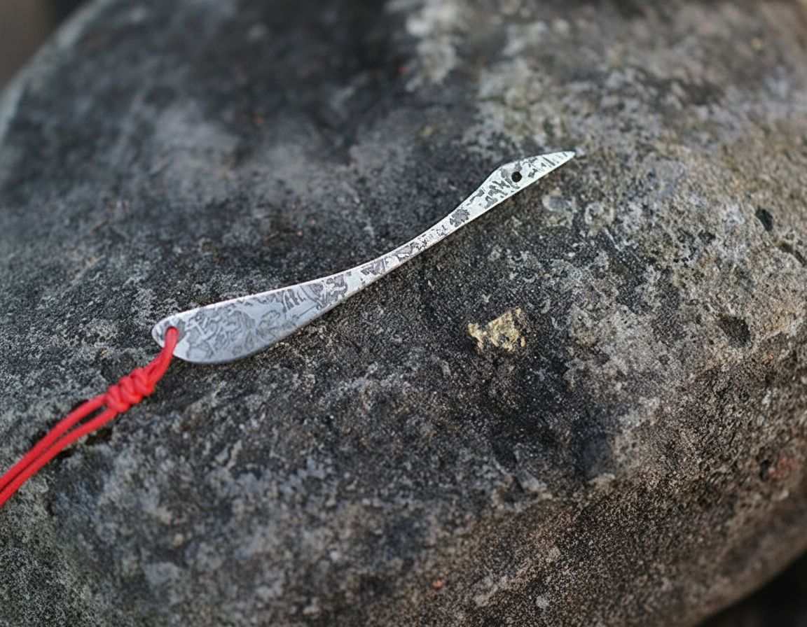 Handcrafted Muonionalusta Meteorite EDC Pendant Utility Tool