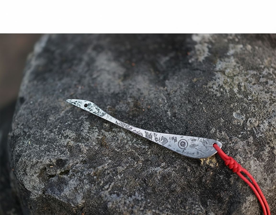 Handcrafted Muonionalusta Meteorite EDC Pendant Utility Tool