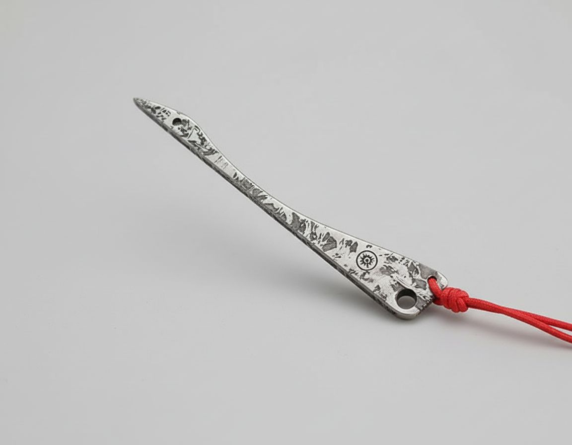 Handcrafted Muonionalusta Meteorite EDC Pendant Utility Tool