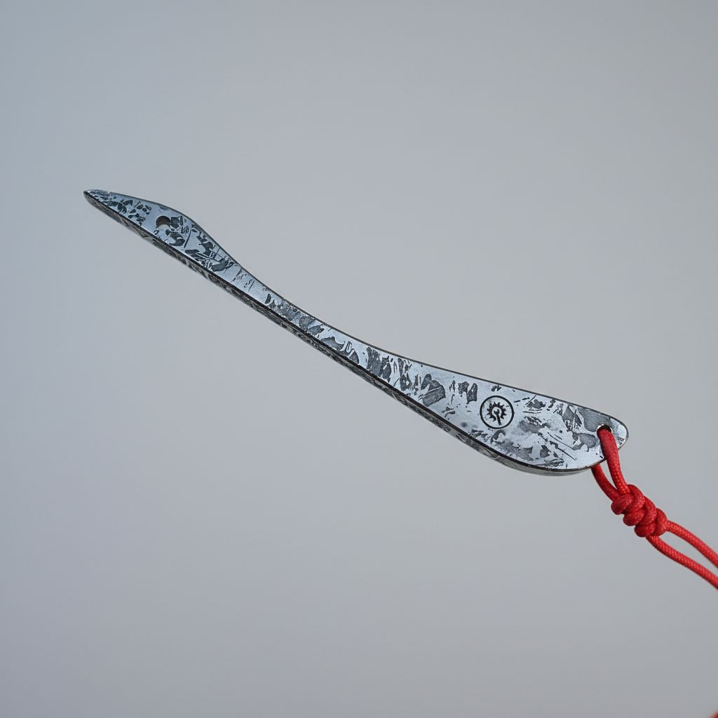 Handcrafted Muonionalusta Meteorite EDC Pendant Utility Tool