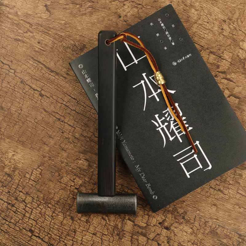 Japanese Dual-Head Genno Hammer – S55 High Carbon Steel with Ebony Handle