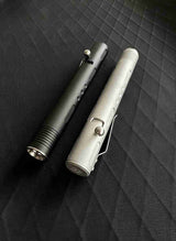 Lightning Bolt-Action Flashlight – EDC Aluminum Tactical Pen Light (AA  14500 Battery)