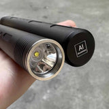 Lightning Bolt-Action Flashlight – EDC Aluminum Tactical Pen Light (AA  14500 Battery)