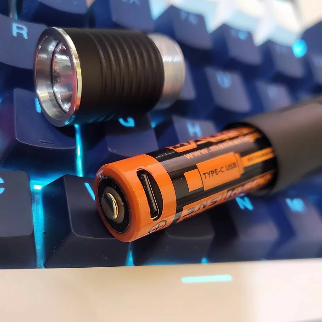 Lightning Bolt-Action Flashlight – EDC Aluminum Tactical Pen Light (AA  14500 Battery)