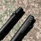 Lightning Bolt-Action Flashlight – EDC Aluminum Tactical Pen Light (AA  14500 Battery)