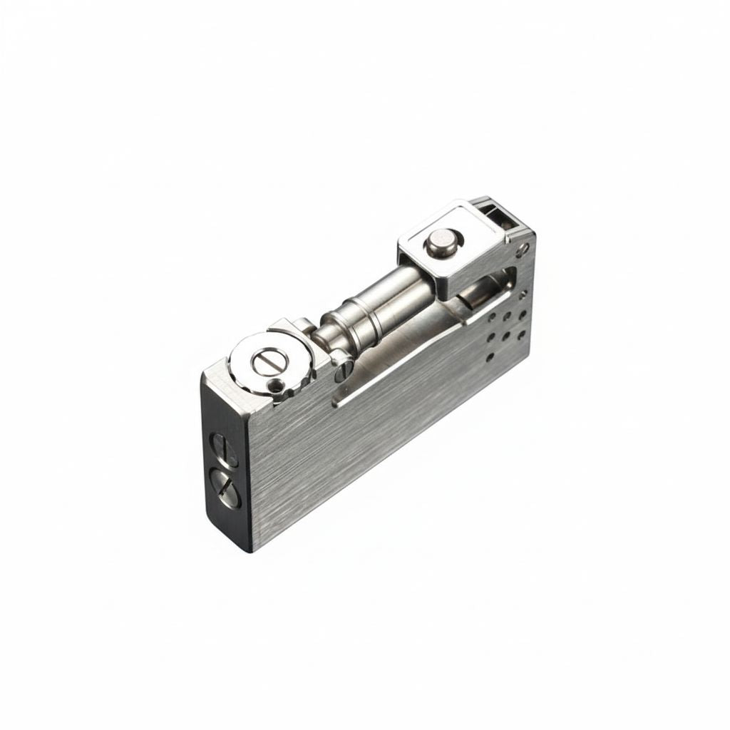 Machined Titanium Alloy Mechanical Lighter with Industrial Design
