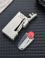 Machined Titanium Alloy Mechanical Lighter with Industrial Design