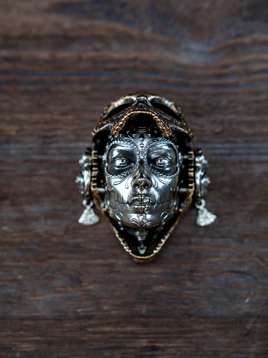 Mechanical Mask The Rose Seed – Magnetic EDC Art Sculpture