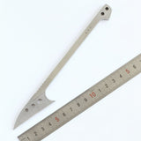 Minimalist Long Handle Neck Knife with Kydex Sheath and Paracord Wrap