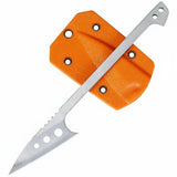 Minimalist Long Handle Neck Knife with Kydex Sheath and Paracord Wrap