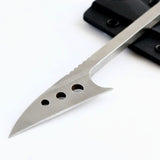 Minimalist Long Handle Neck Knife with Kydex Sheath and Paracord Wrap