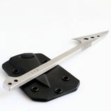 Minimalist Long Handle Neck Knife with Kydex Sheath and Paracord Wrap