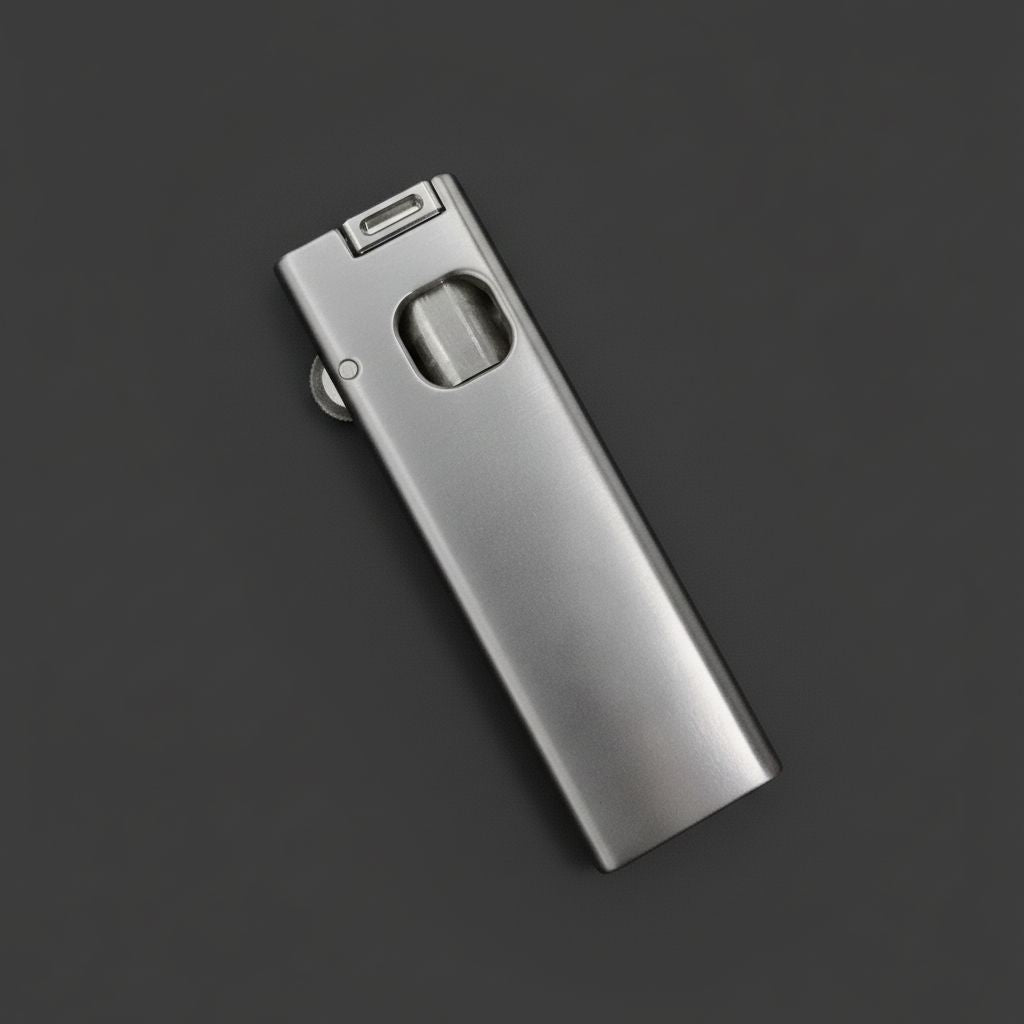 Minimalist Titanium Fluid Lighter Precision CNC Machined Slim Pocket Carry