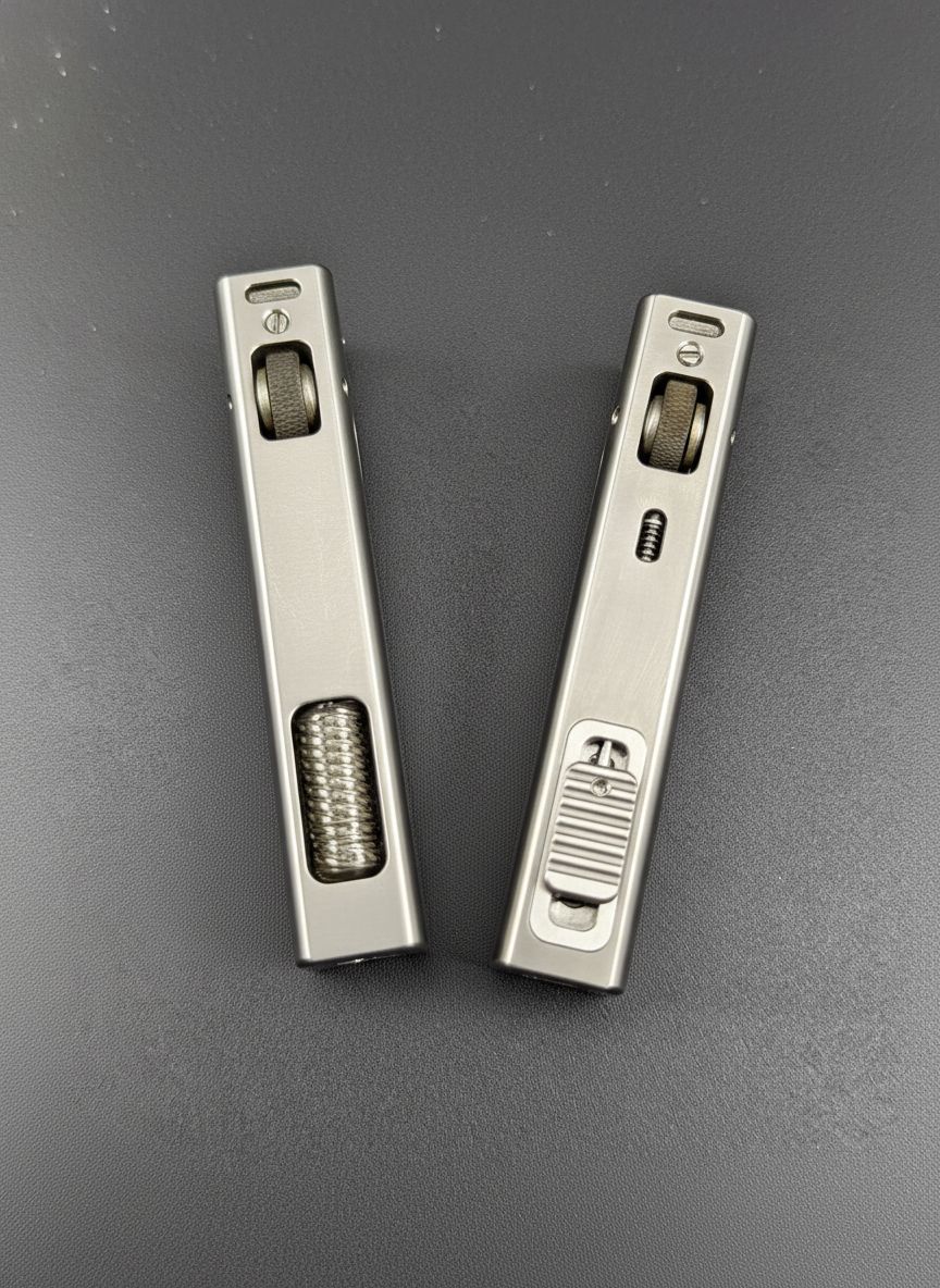 Minimalist Titanium Fluid Lighter Precision CNC Machined Slim Pocket Carry