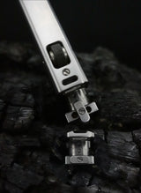 Minimalist Titanium Fluid Lighter Precision CNC Machined Slim Pocket Carry