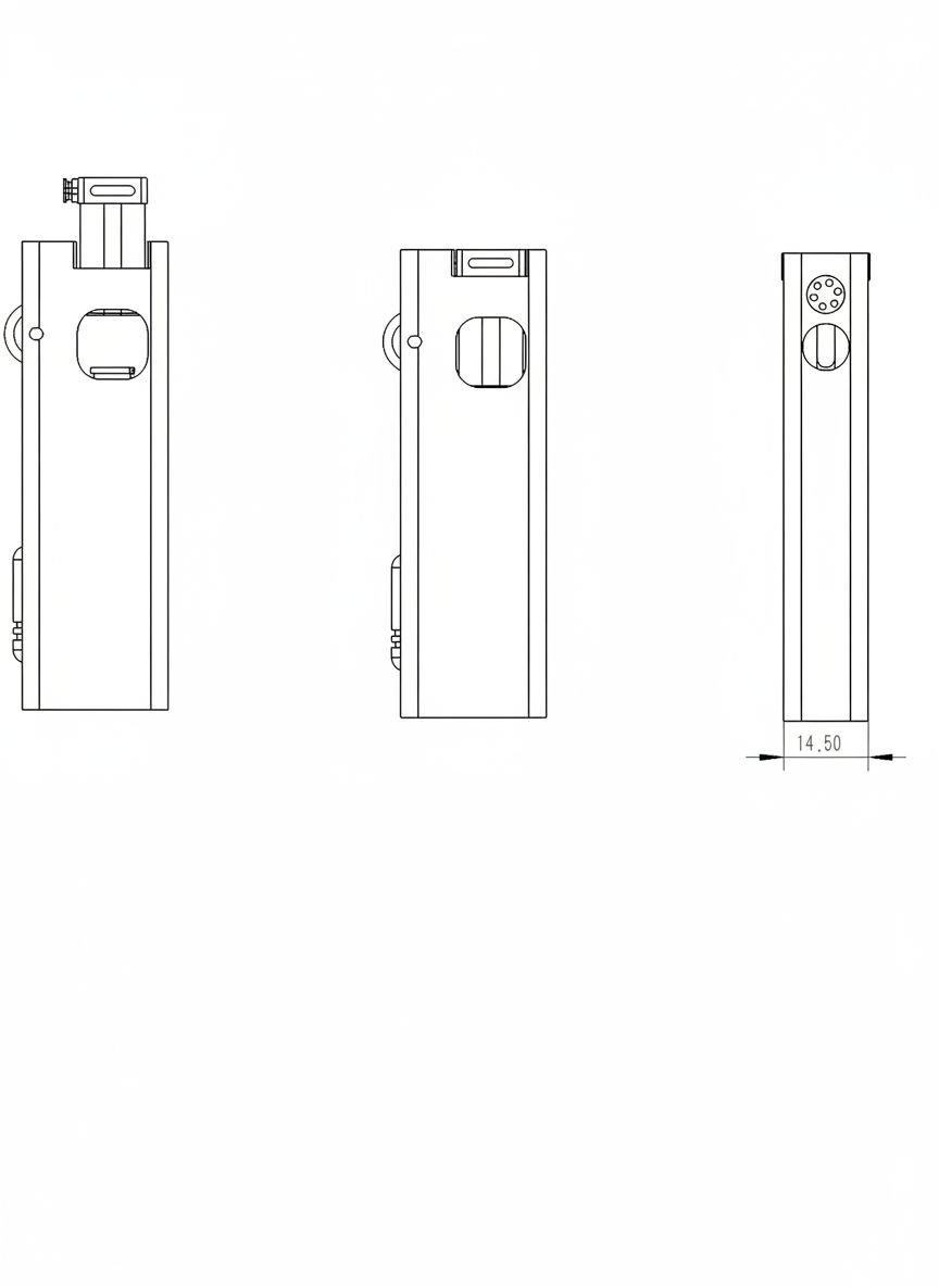 Minimalist Titanium Fluid Lighter Precision CNC Machined Slim Pocket Carry