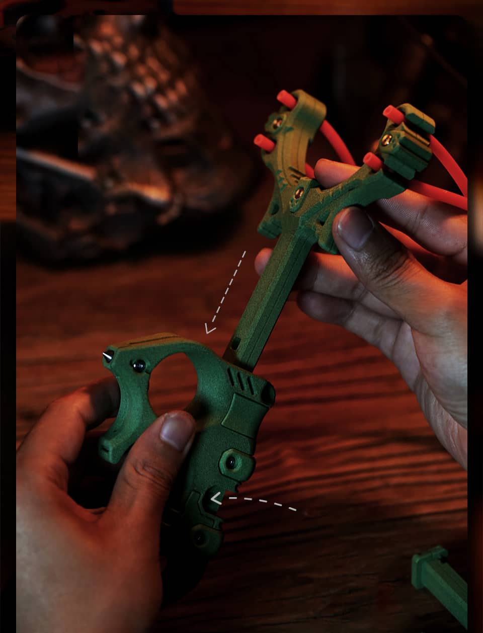 PLA-CF Carbon Fiber Modular Slingshot Handle