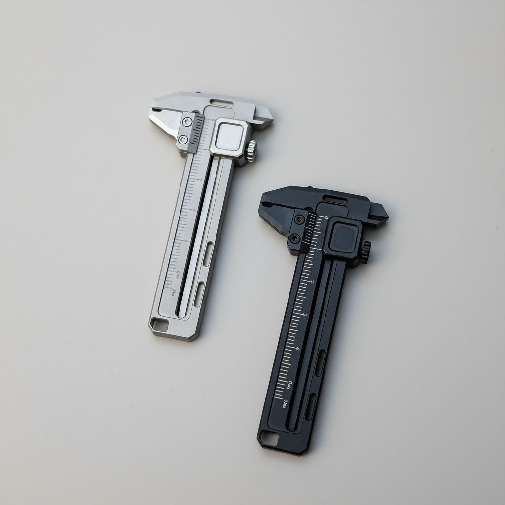 Precision Titanium Multi Tool Caliper with Integrated Wrench and Bottle Opener