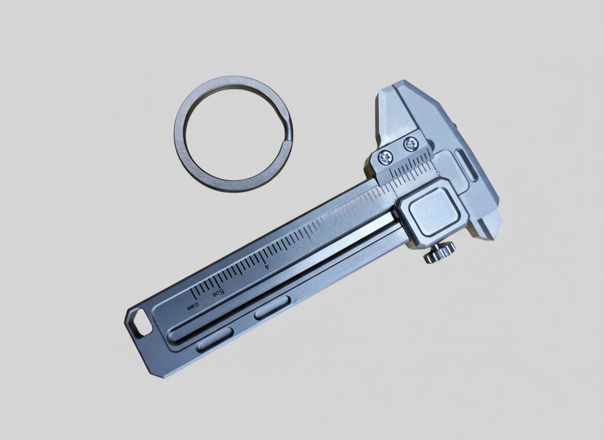 Precision Titanium Multi Tool Caliper with Integrated Wrench and Bottle Opener