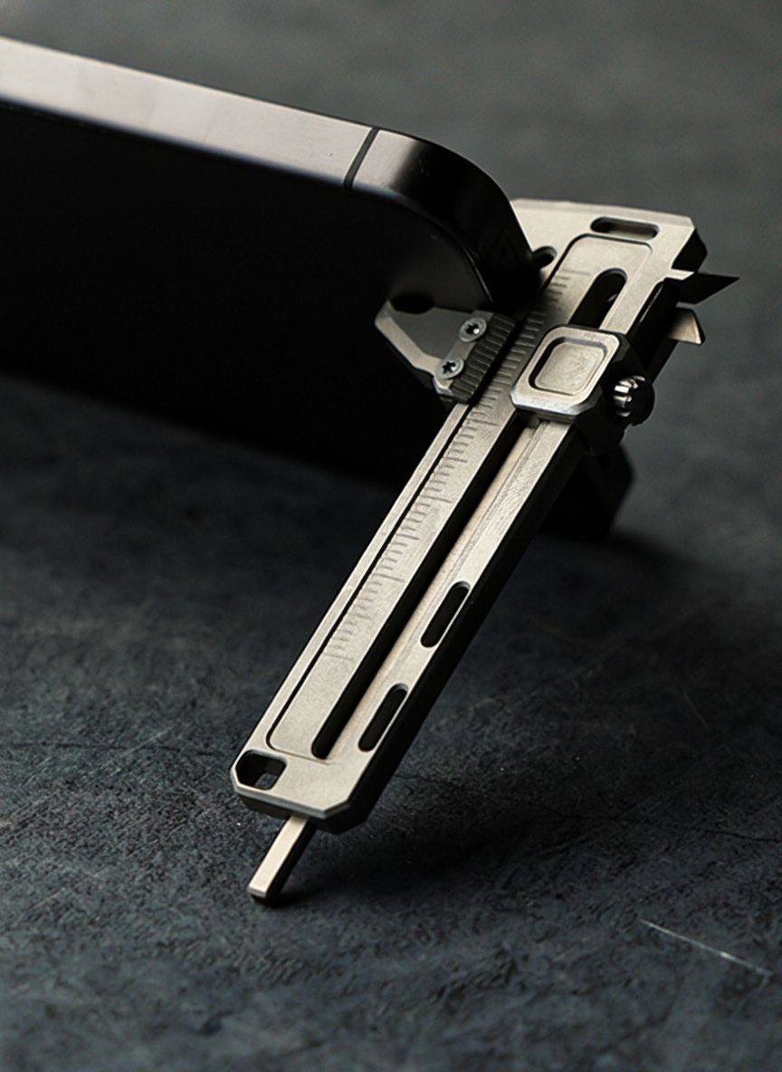Precision Titanium Multi Tool Caliper with Integrated Wrench and Bottle Opener