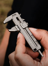 Precision Titanium Multi Tool Caliper with Integrated Wrench and Bottle Opener