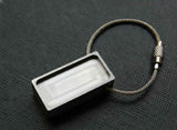 TC4 Titanium Alloy Brick Keychain