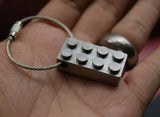 TC4 Titanium Alloy Brick Keychain