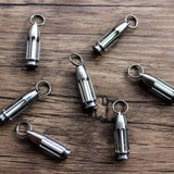 TC4 Titanium Bullet Glow Vial Pendant