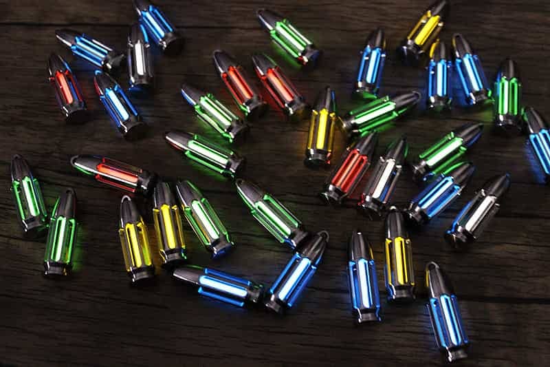 TC4 Titanium Bullet Glow Vial Pendant