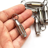 TC4 Titanium Bullet Glow Vial Pendant