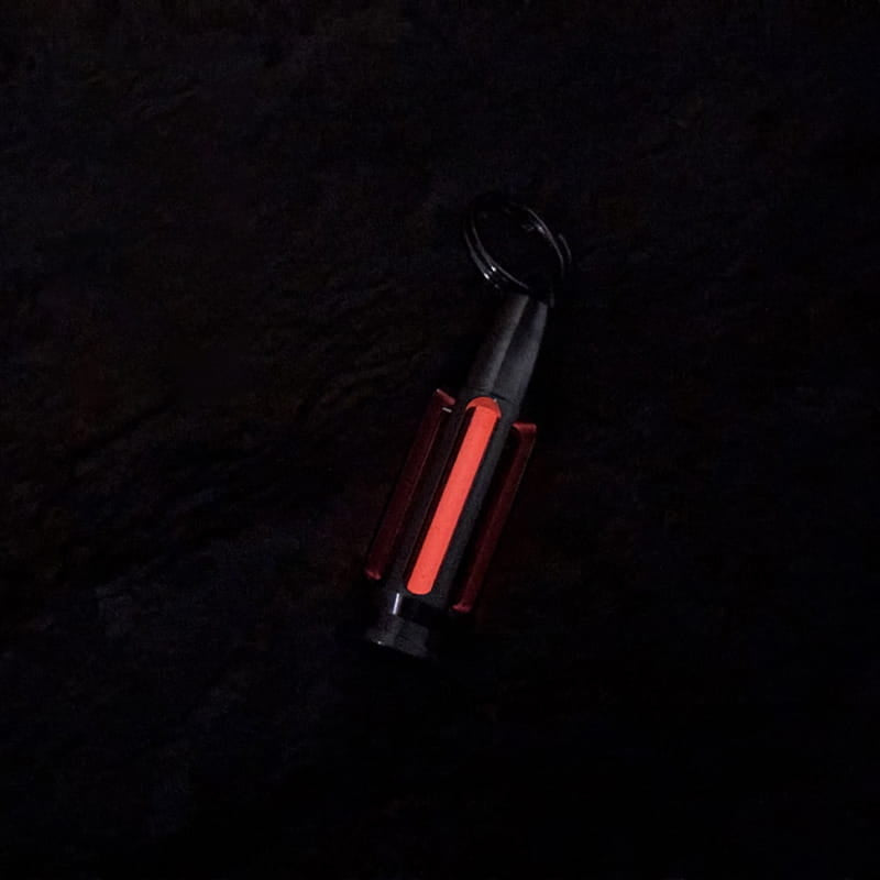 TC4 Titanium Bullet Glow Vial Pendant