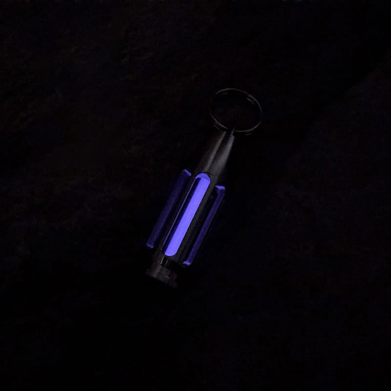 TC4 Titanium Bullet Glow Vial Pendant