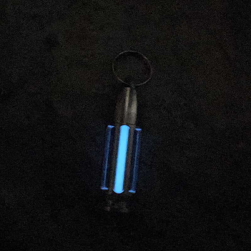 TC4 Titanium Bullet Glow Vial Pendant
