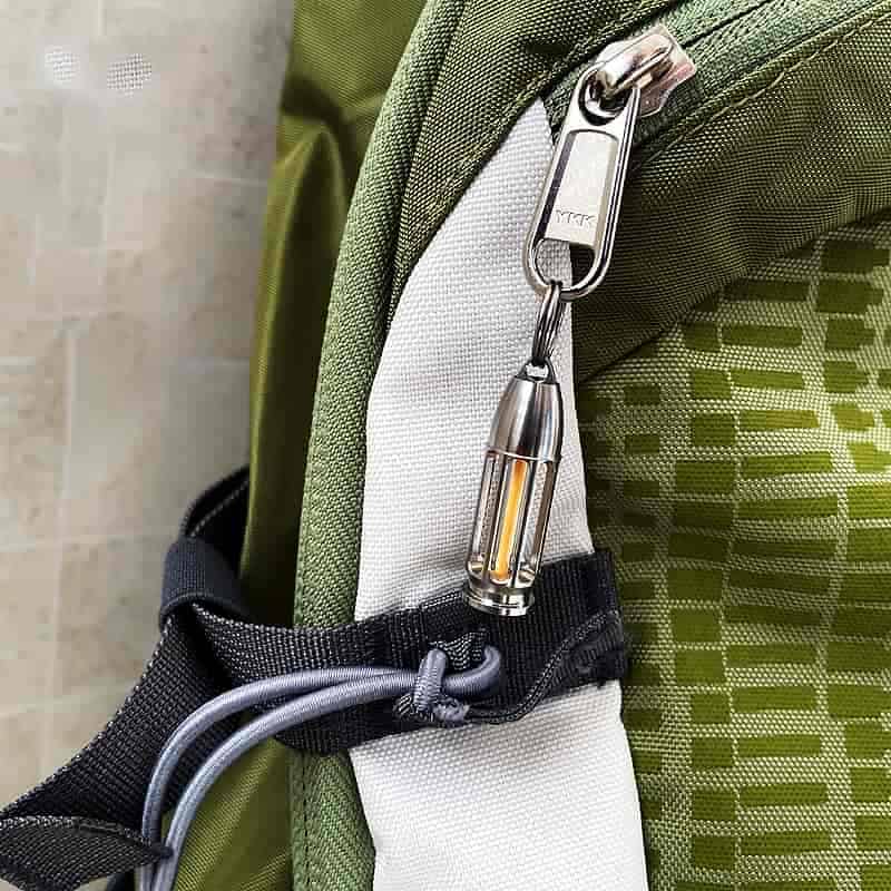 TC4 Titanium Bullet Glow Vial Pendant