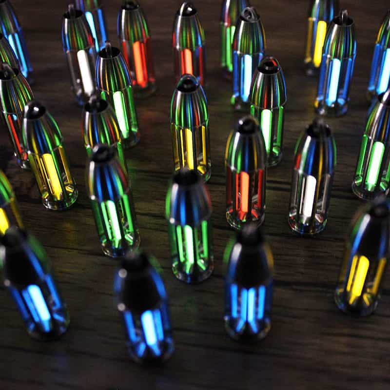 TC4 Titanium Bullet Glow Vial Pendant