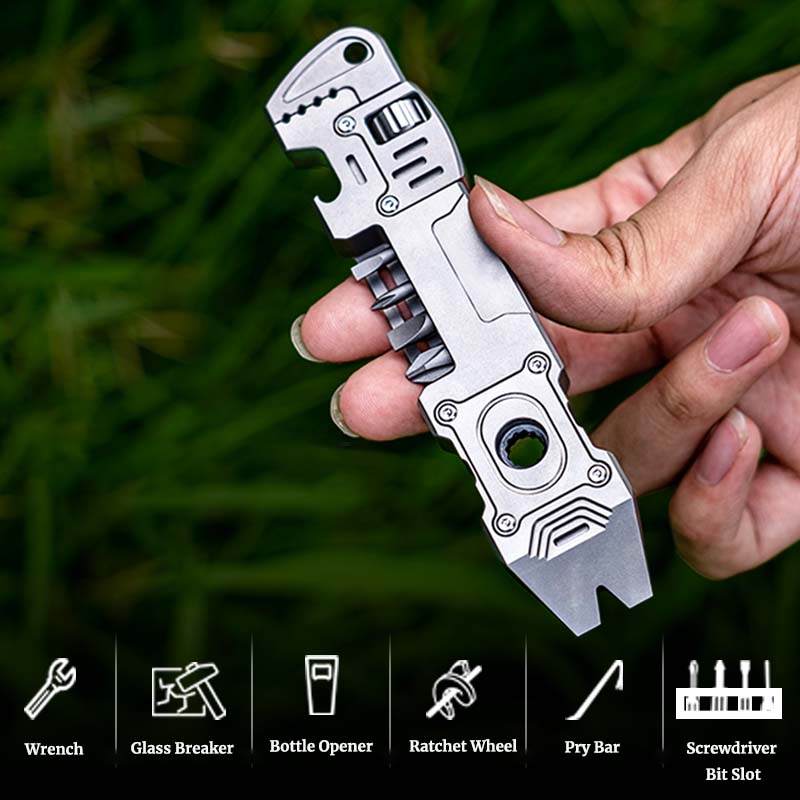 TC4 Titanium EDC Pry Bar Multi Tool